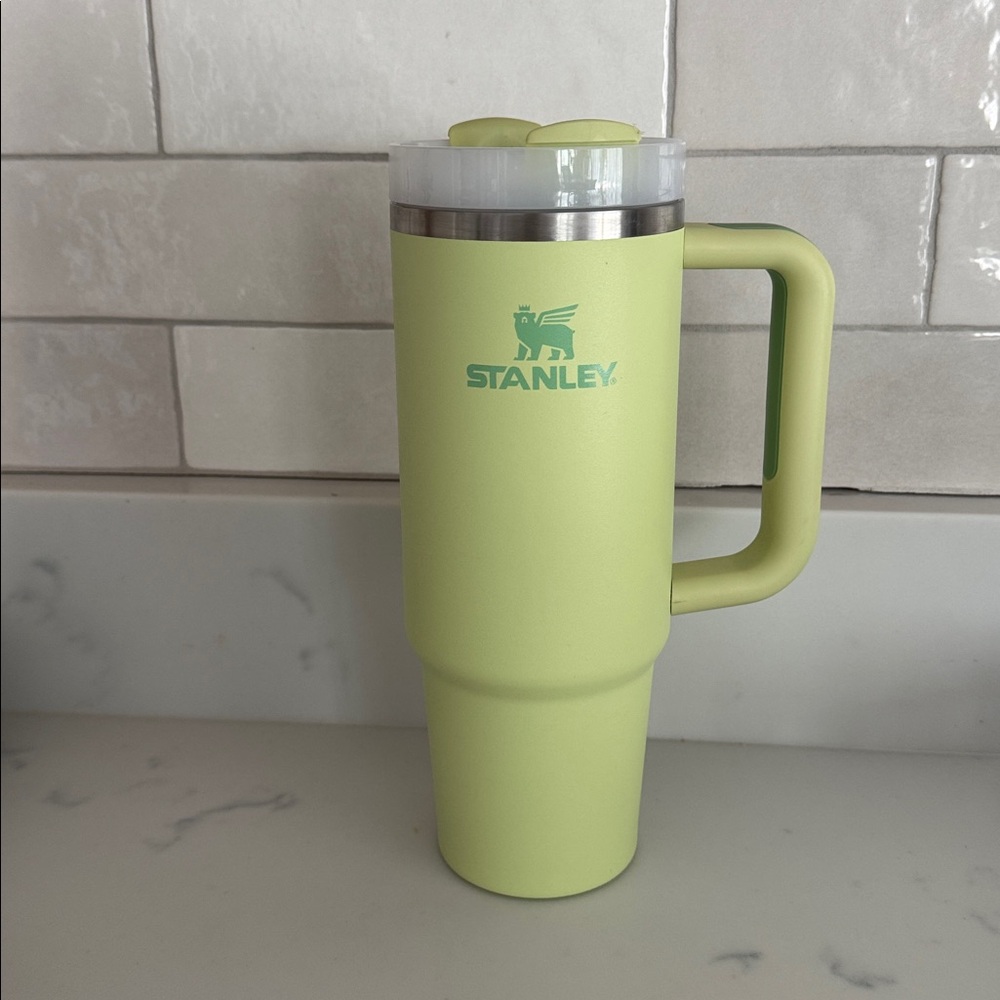 30 oz Stanley Lime Green Travel Tumbler